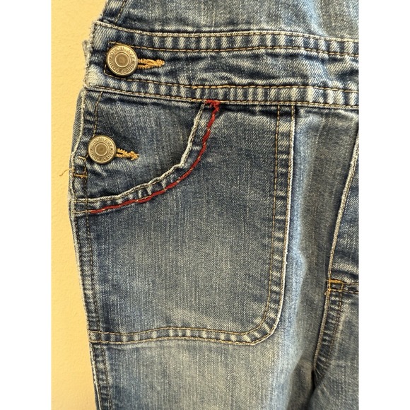 Old navy Toddler Embroidered Jean Overalls Flowers Girlie Girl 3Y - Picture 4 of 9